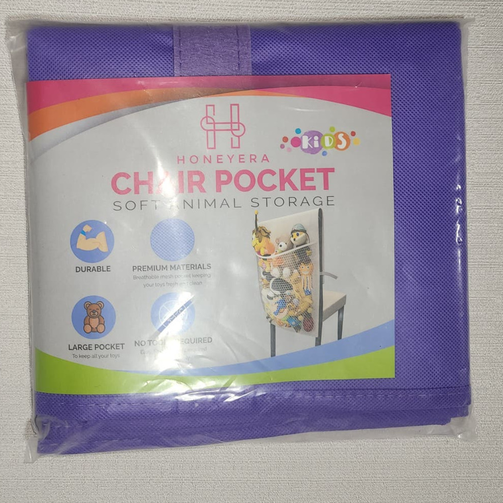 chair pocket honeyera soft animal storage